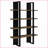 Bookcase, 4-Shelf Contemporary Black &amp; Aged Walnut | Contemporary,Modern | Primary Living Space
