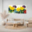 Tableau floral aquarelle sur toile tendue (lot de 3)-85942337