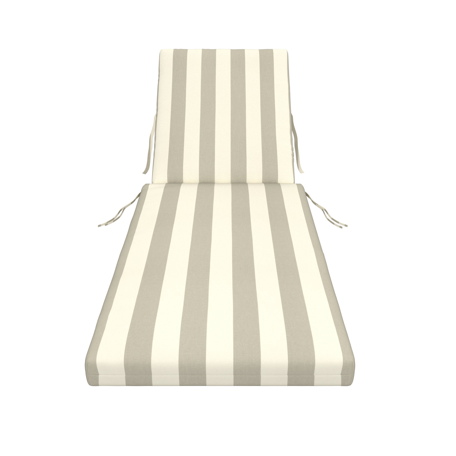 Amala Outdoor Sunbrella® Chaise Lounge Cushion, 24.5W x 76.5D, Solano Seagull