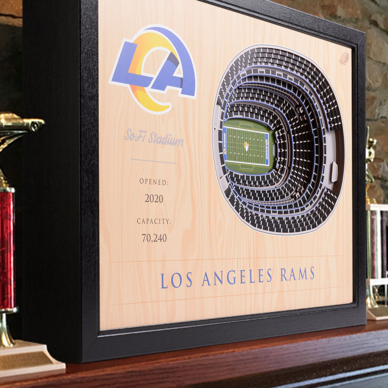 Décoration murale 25 couches NCAA, Los Angeles Rams