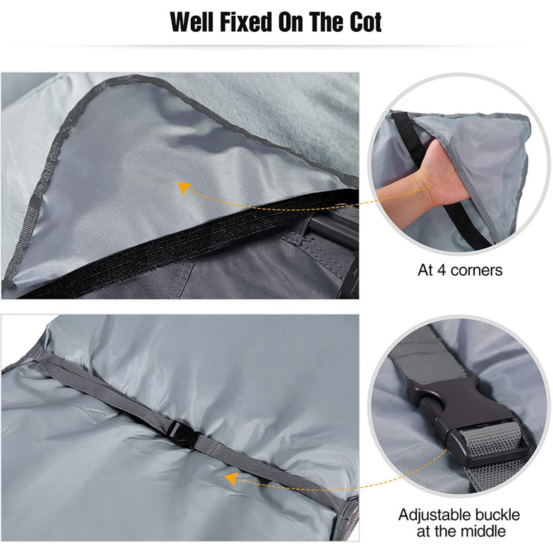 REDCAMP Portable Camping Cot Pad, Grey