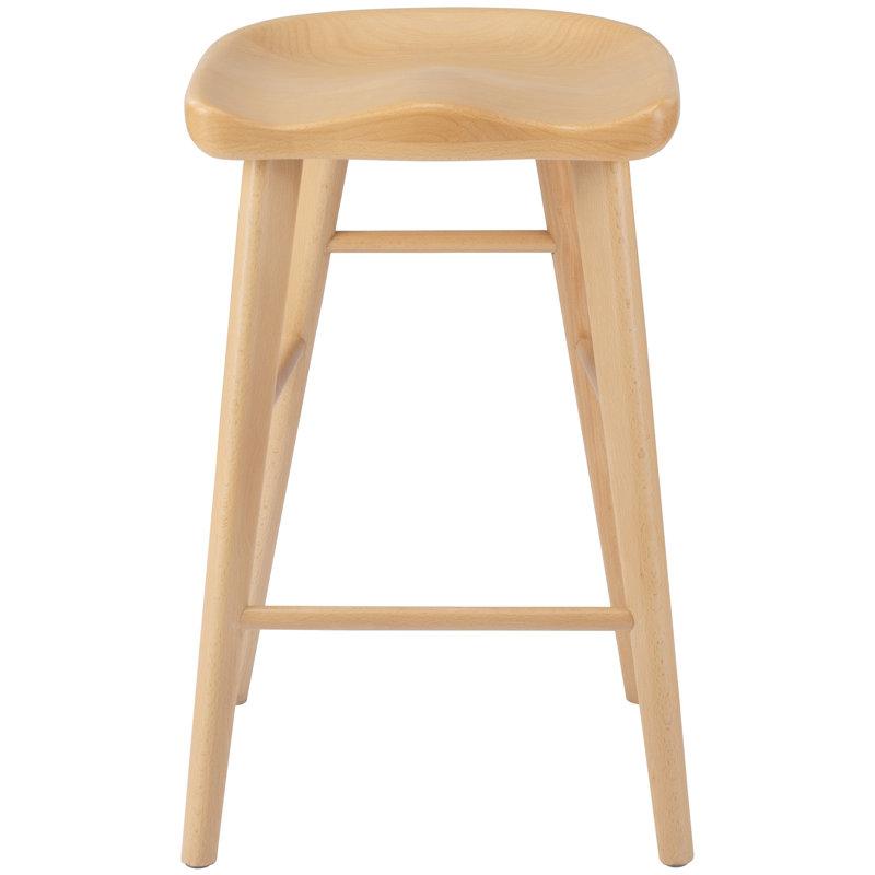 Counter Stool with Solid Wood Frame