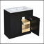 Ensemble de meuble-lavabo simple 30 po avec 3 tiroirs, meuble-lavabo autoportant avec cadre en bois massif 30 po-1403442706