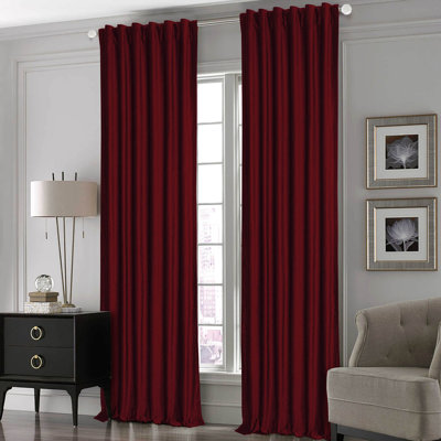 Mckyla Velvet Room Darkening Curtain Pair