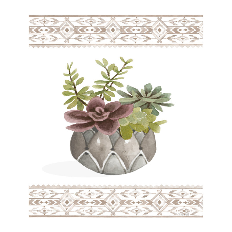 Aztec Succulent II par Cindy Jacobs, H 18 po x l 12 po