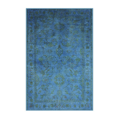 Tapis oriental bleu