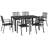 Amillie Rectangular 6 - Person 152cm Long Dining Set