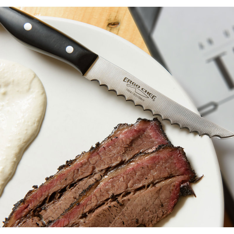 Ergo Chef Pro-Series 4 Piece High Carbon Stainless Steel Steak Knife Set