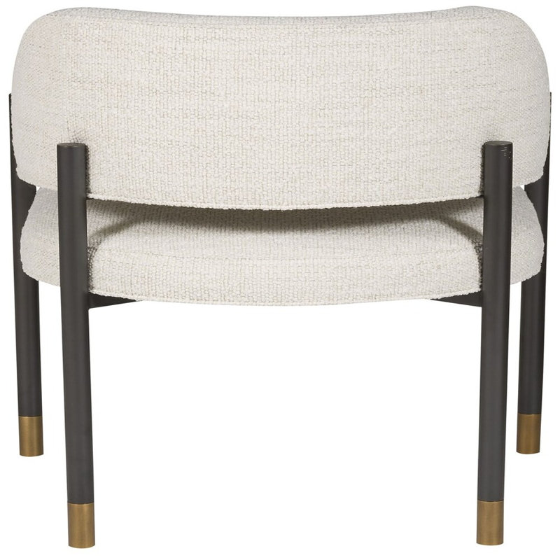 Chaise avec accoudoirs Arras, Kenworth perle, La Havane