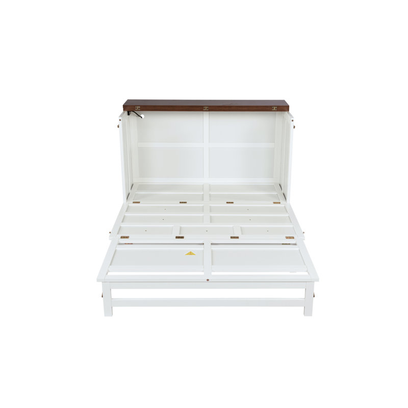 Lit escamotable peu encombrant en bois de pin, polyvalence moderne pour les espaces domestiques