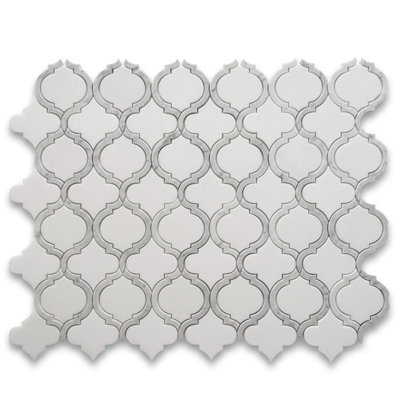 12" x 10" Marble Mosaic Wall & Floor Tile