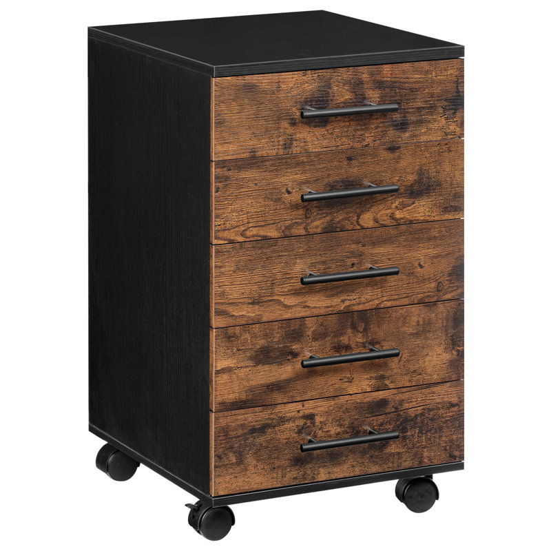 40cm Wide 5 -Drawer Mobile File Cabinet