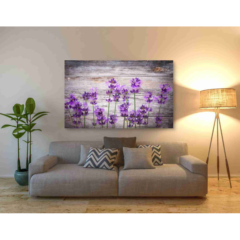 Serene Lavender Rustic Canvas Wall Art, 40" x 60"