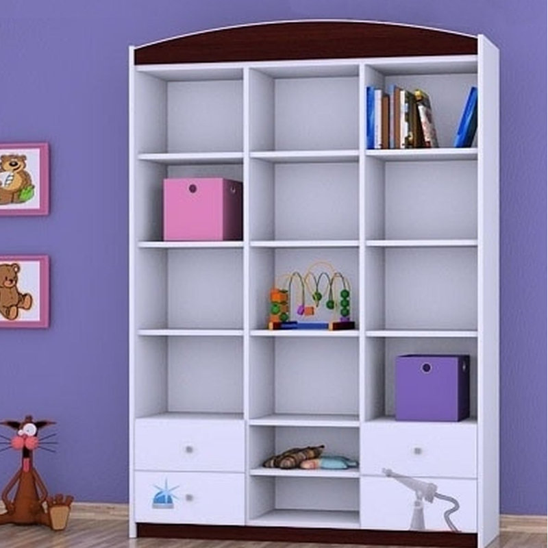 Justus 183cm H X 132cm W Kids Cube, Wenge