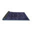 Tapis oriental en laine / polyester tissé à la machine en mauve-1301265569