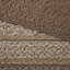 Ensemble de couvre-lit réversible 5 pièces en jacquard brun / doré-125333358