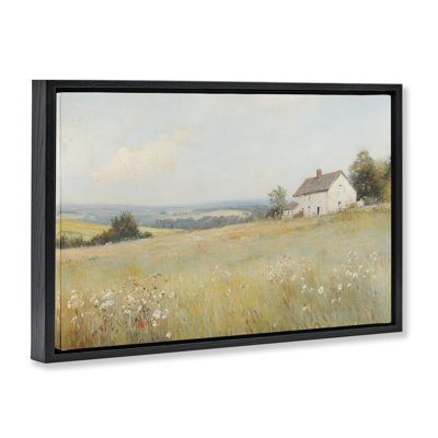 Cadre flottant Little House Prairie Landscape, par Petal Prints Design
