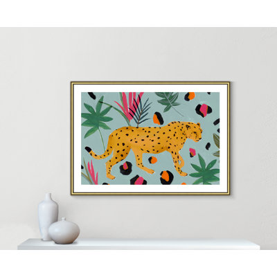 «Nyles Walking Cheetah II» par Isabelle Z - reproduction d'art