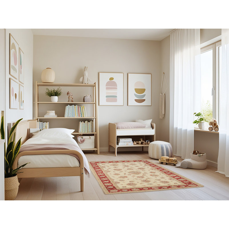 Tapis traditionnel brun / beige Grudnitski, Rectangle 3 pi x 5 pi