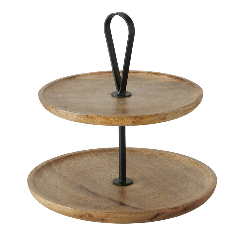 Support rond à 2 niveaux, 13,75 pouces de hauteur