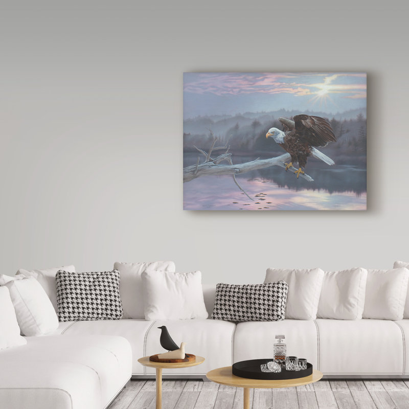 Armstrong «The Huron Eagle», impression sur toile tendue Armstrong, H 24 po x l 32 po x P 2 po
