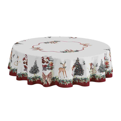Avanti Heirloom Noel 70" Round Tablecloth