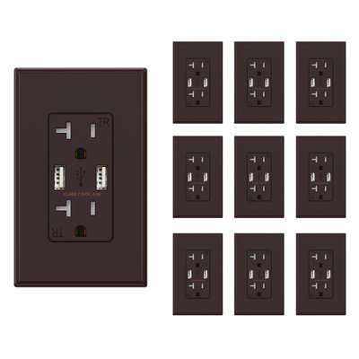 Tamper Resistant Outlet with USB Port
