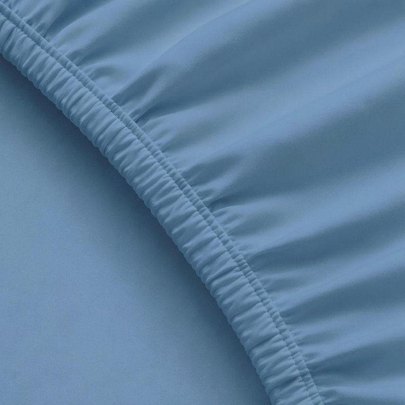 6-Piece Premium Deep Pockets Microfiber Sheet Set, Queen, Light Blue