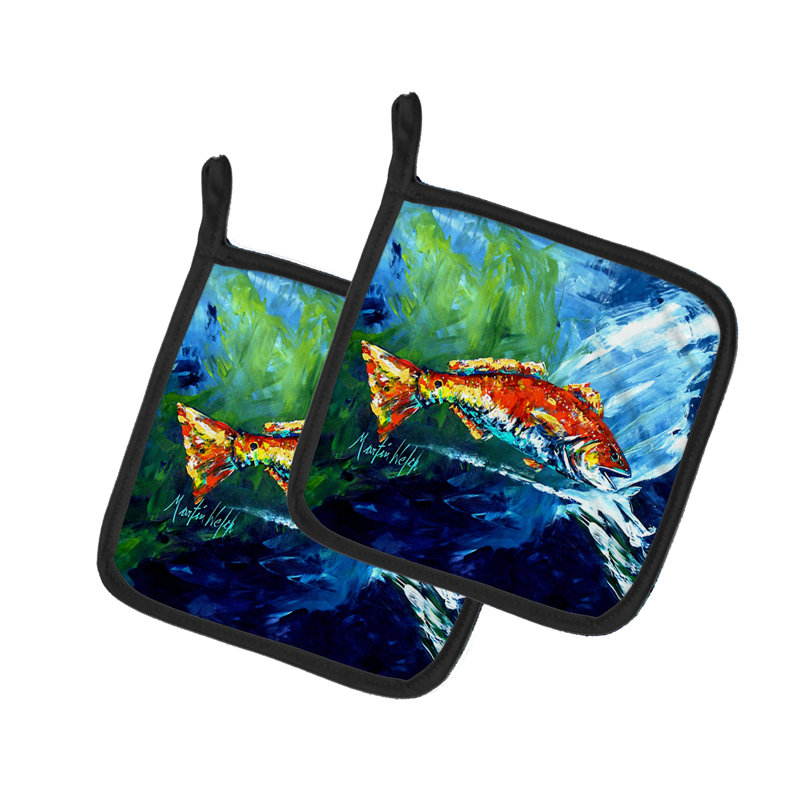 Caroline's Treasures Martin Welch New Artwork Polyester Potholder Set