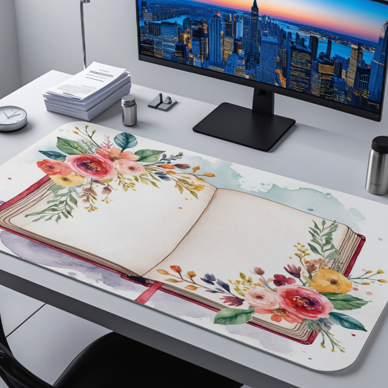 Polyester Desk Pad, 23.6x13.8
