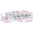  Garden Dining Set Black