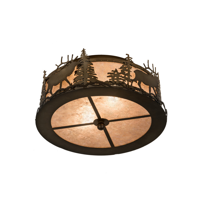 Rustic Lodge 2 - Light Flush Mount