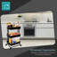 39cm W Metal Shelving Unit with Wheels-98188012
