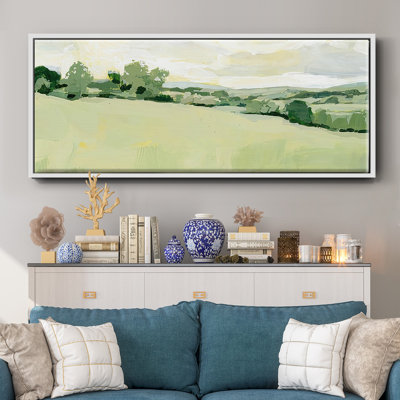 Pearly Pasture I - toile encadrée