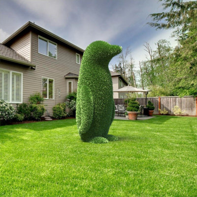 Outdoor Animal Penguin Topiary Green Figures