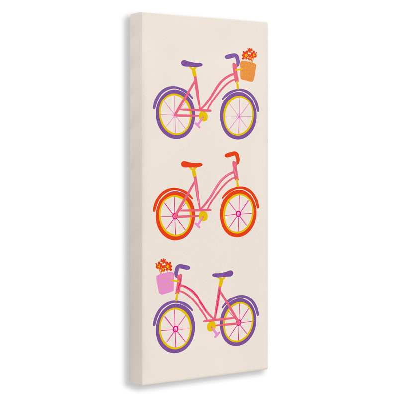 «Bright Bikes», par Dina Riddle, H 24 po x l 10 po
