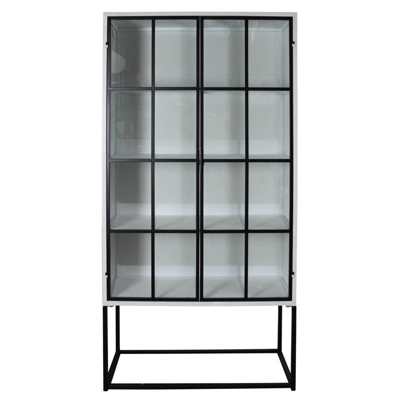 Vaisselier en métal et verre