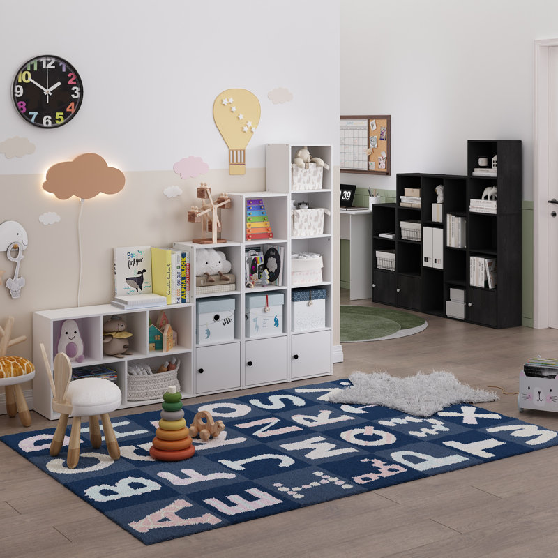Bibliothèque à 5 niveaux Furinno Luder, Noir, (5 tablettes) H 52 po x l 12 po x P 10 po