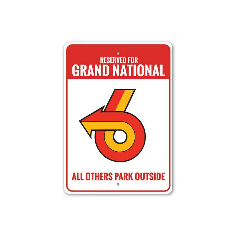 Enseigne en aluminium Grand National, H 14 po x l 10 po x P 0,04 po