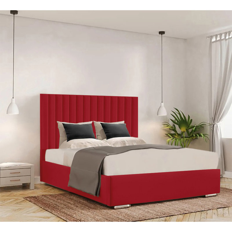 Celetha Bed Frame, Single (3'), Red