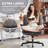 Modern Cross Legged Office Chair With Adjustable Armrest And Swivel Wheels-1641966360