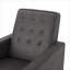Fauteuil inclinable FlowLuxe Mid-Century, tissu d'ameublement rembourré simple en microfibre de luxe pour le salon-262658365