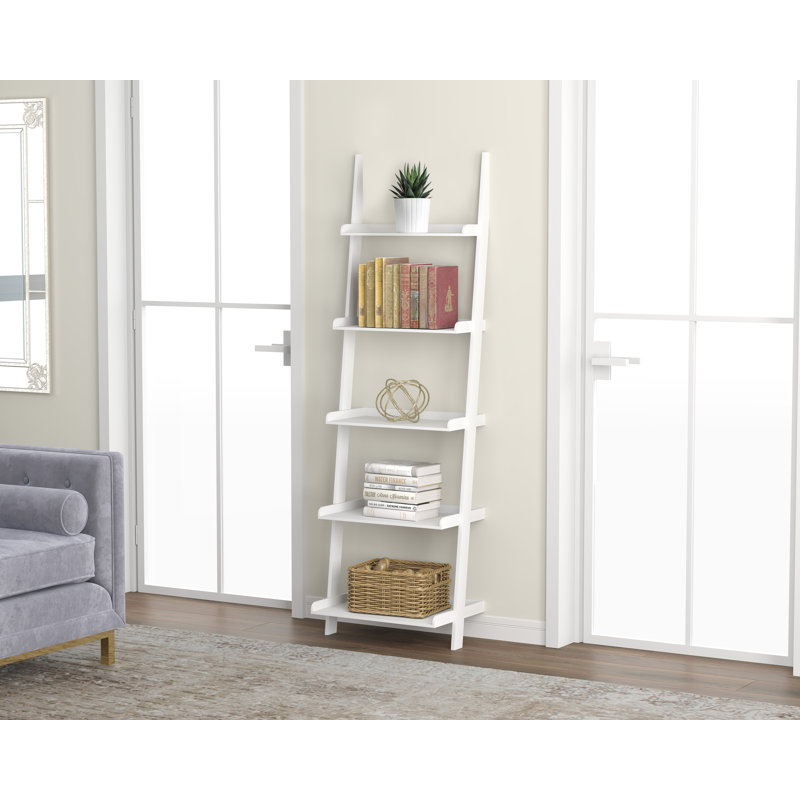 Iulger Ladder Bookcase, White