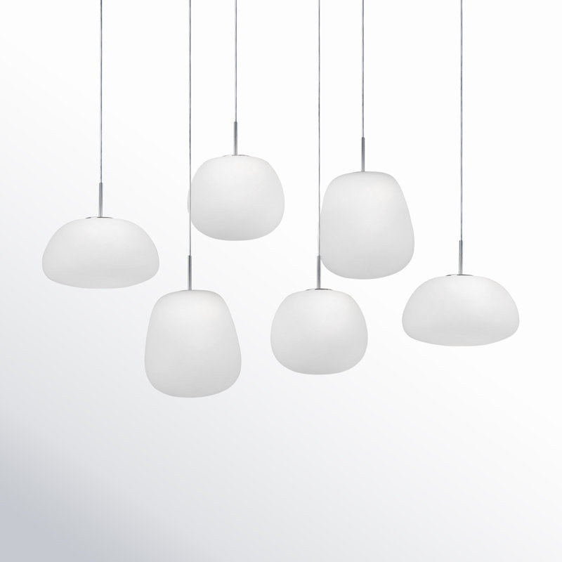 Hughie 6 - Light White LED Cluster Pendant