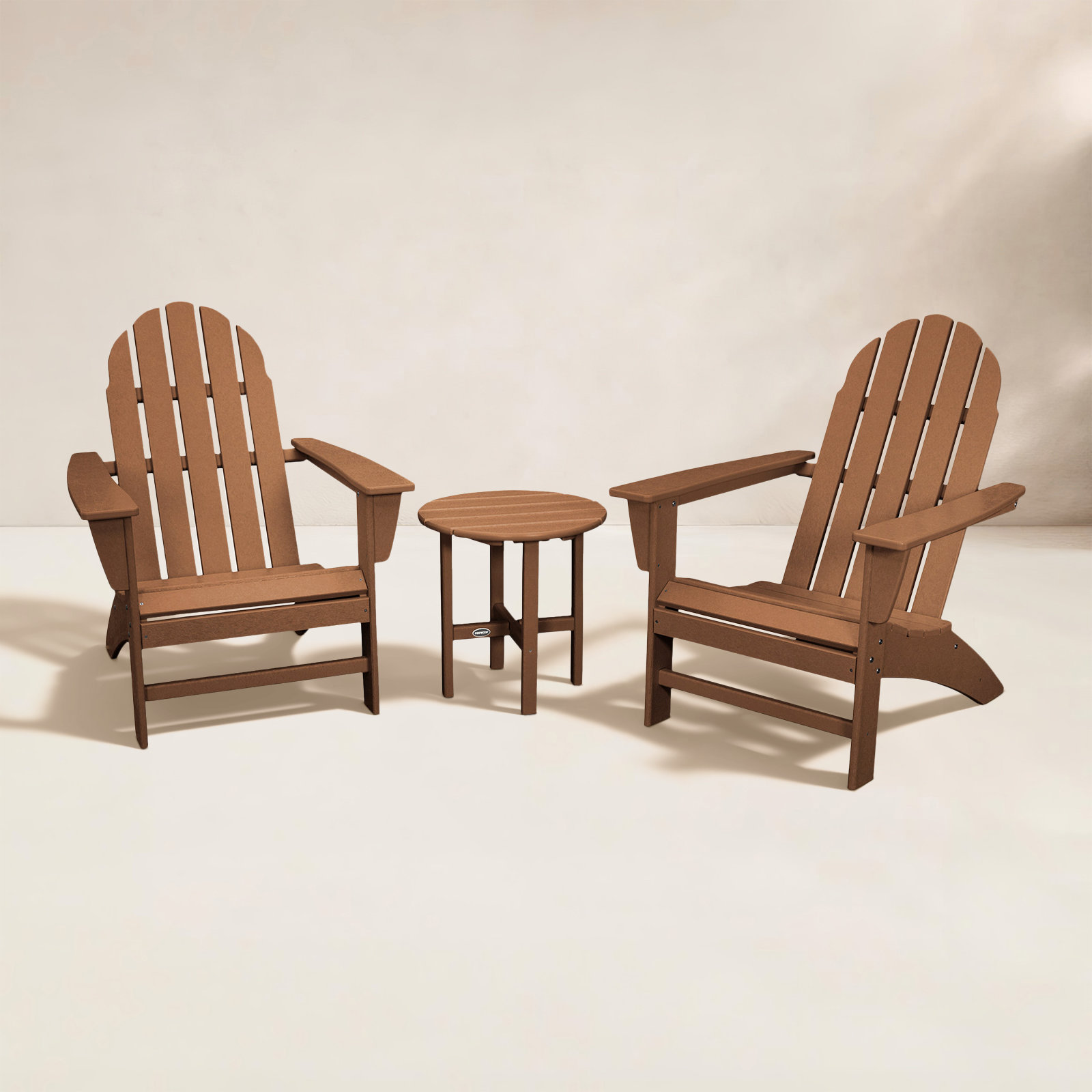 POLYWOOD® Vineyard 2-Person Patio Seating Group, Teak