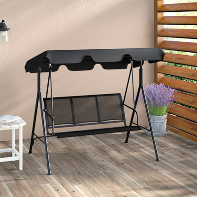 3 Person Porch Swing with Canopy