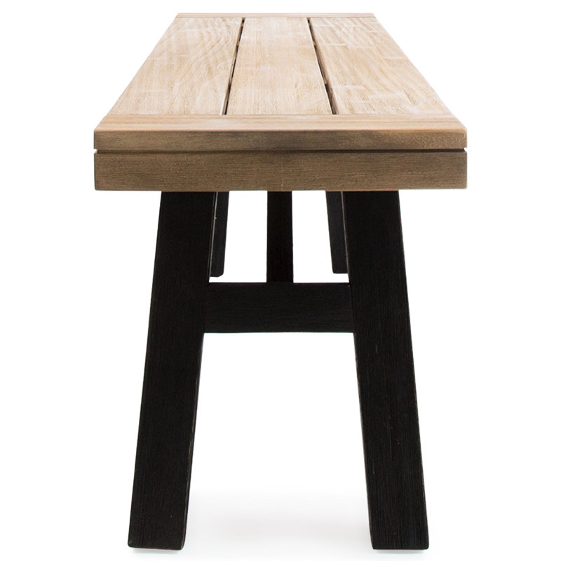 Banc en bois avec lambris élégant et résistance aux intempéries de qualité supérieure