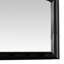 Miroir mural Glan de 42 po, cadre en bois moulé, plateau courbé, brun foncé-70215770