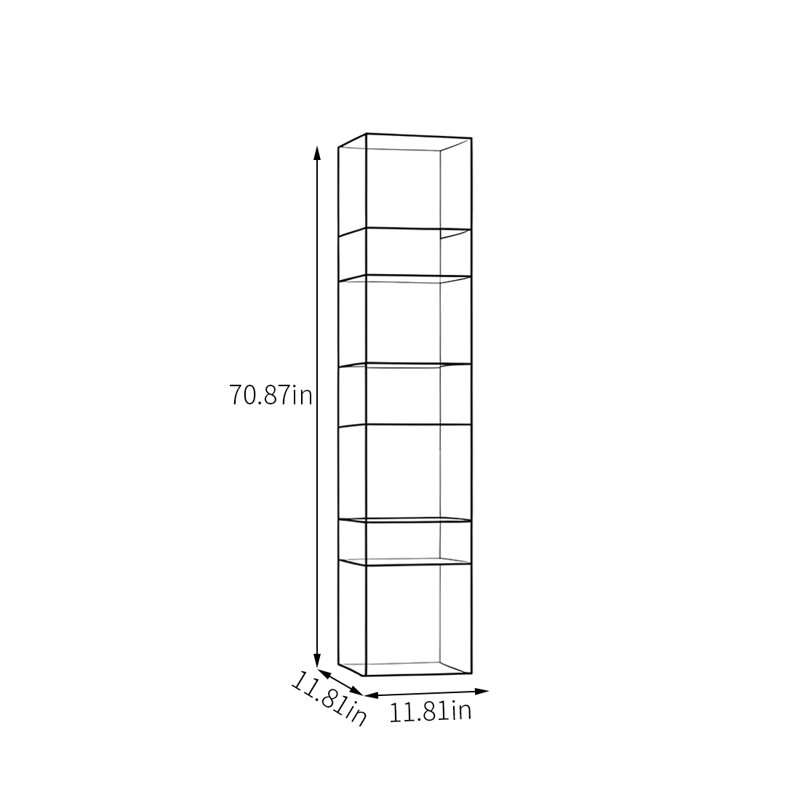 Modern acrylic open display bookcase, Blue