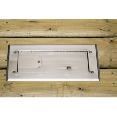 Burnaby Manufacturing Wood Deck Versatile Gas Plug, 1/2-Inch Inlet, 3/8-Inch Quick Disconnect Outlet